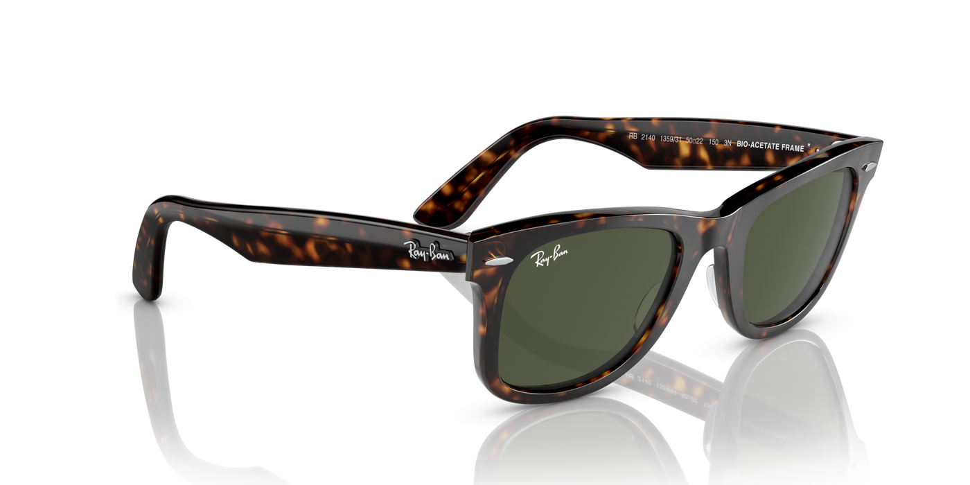 Anteojos de sol Ray-Ban Wayfarer RB2140, TRT SHN, GRN