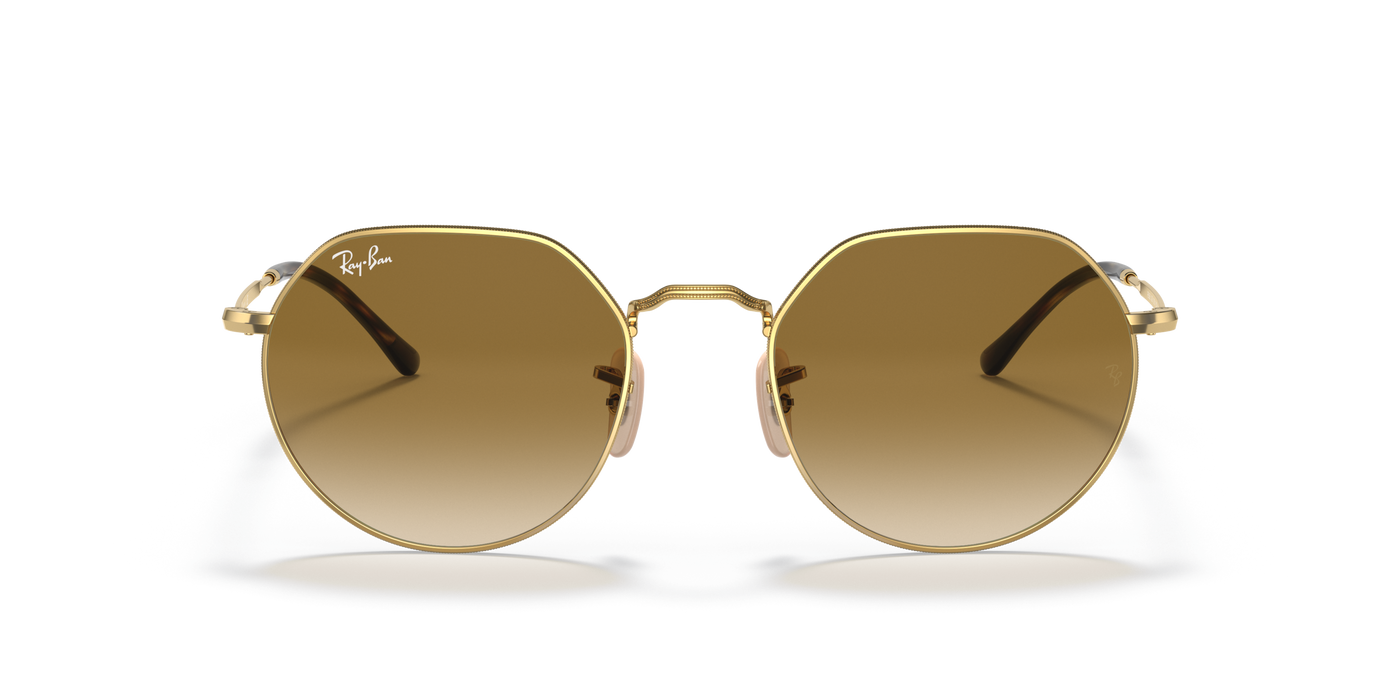 Anteojos de Sol Ray-Ban Jack 3565 Gld Shn, Brn G