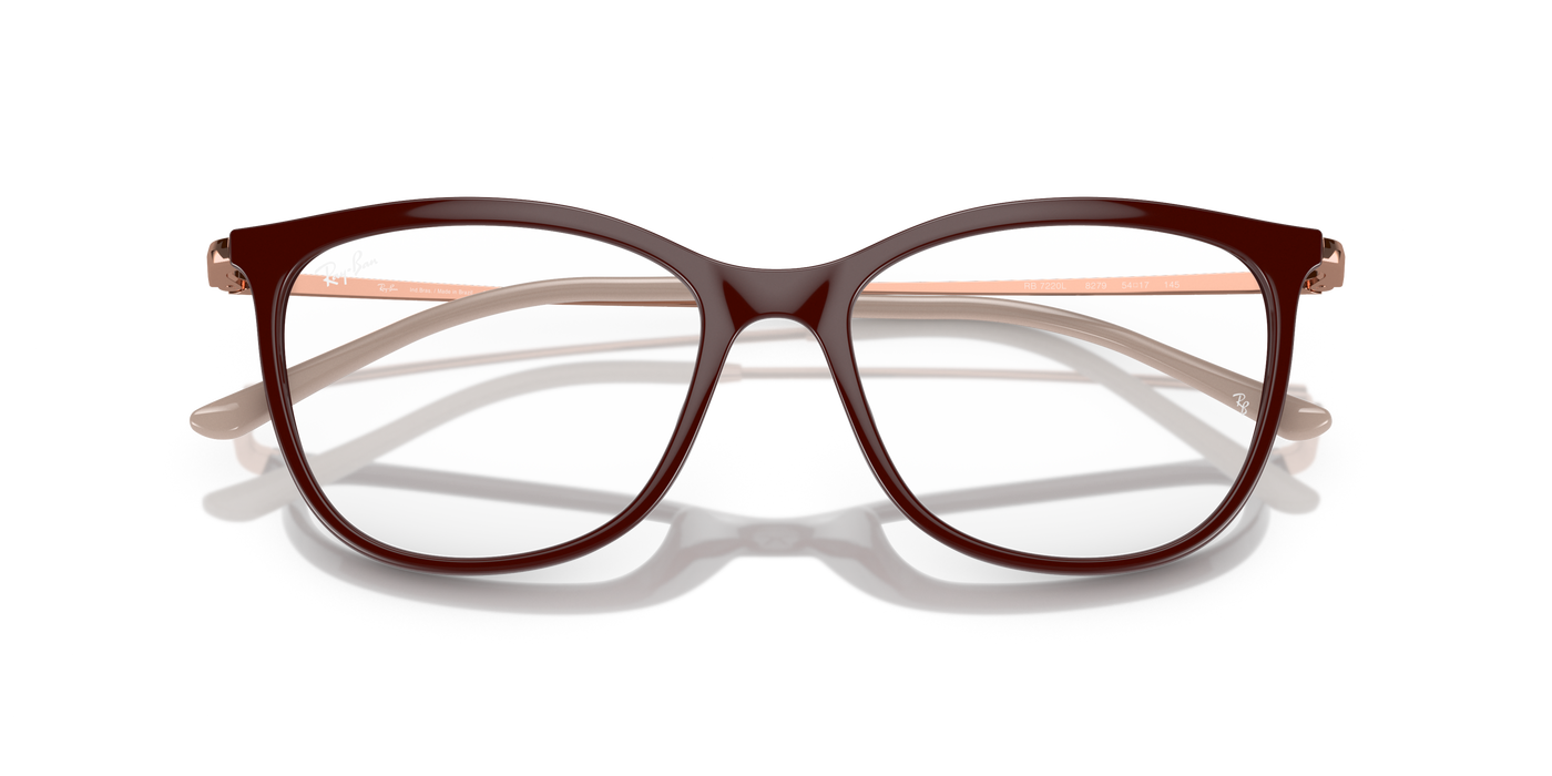 Armazones de receta Ray Ban RX7220L, RED SHN, 54/17