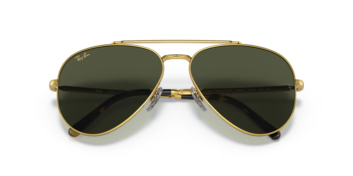 Anteojos de Sol Ray-Ban New Aviator 3625, GLD SHN, GRN