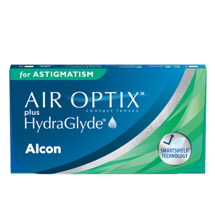 Lentes de contacto Air Optix Plus con HydraGlyde para astigmatismo