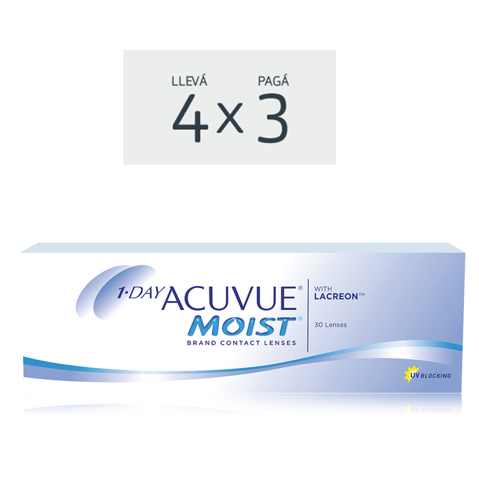 Lentes de contacto Acuvue Moist 1 Day