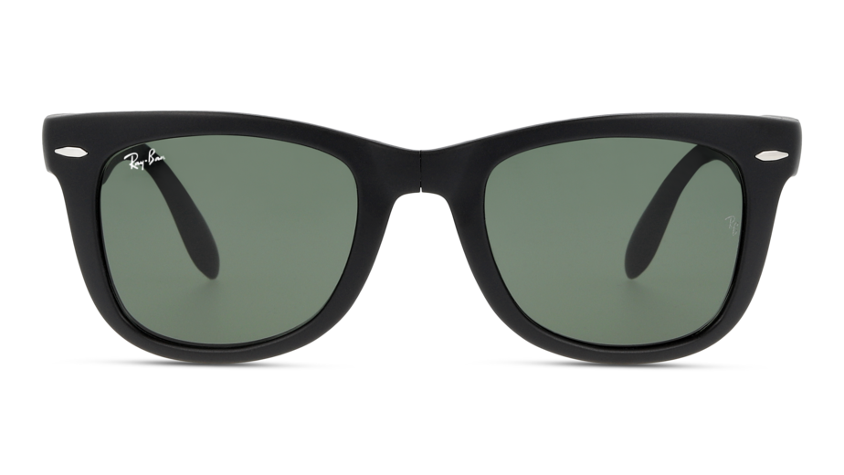 Anteojos de Sol Ray-Ban 4105 Folding Wayfarer, Blk Mat, Grn